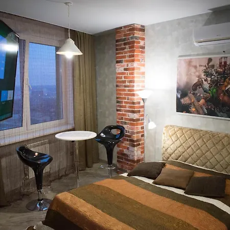 Apartment Jacuzzi Apartcomplex Kaskad, панорамный вид центр минска Minsk
